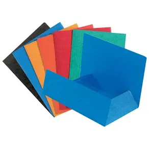 Mapp kartong EXACOMPTA 3-klaff A4, sorterade färger, 50/fp