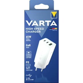 Ladegerät VARTA High Speed Charger, USB-A/2x USB-C, 65W