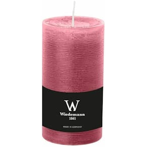 Stumpenkerze D-LUX MARBLE, durchgefärbt, 130x68 mm, altrosa
