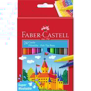 Faserschreiber Faber-Castell Castle, 24er Etui, farbig sortiert