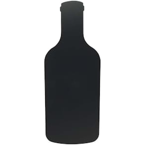 Kridttavle Securit Silhouette flaskeform, sort