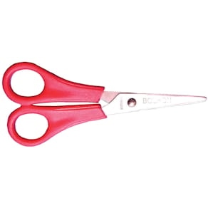 Schaar Bouhon Inox, assorti rood/geel, 14 cm, rechtshandig