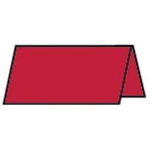 Tischkarte Rössler Paperado, 10 x 10 cm, rot matt