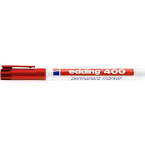Märkpenna Edding 400 Röd, konisk, 1mm, 10st