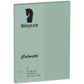 Briefkarte Coloretti, A7 HD, 5 St., eucalyptus