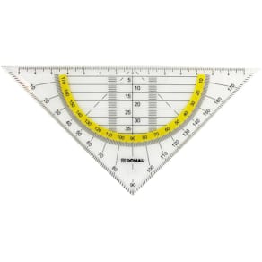 Geometriedreieck DONAU Flexi, 16 cm, transparent