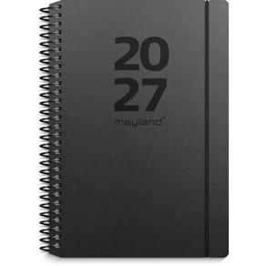 Ugekalender Mayland 2027, 117x151 mm, sort, FSC Mix
