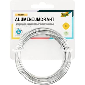 Basteldraht Folia Alu, silber