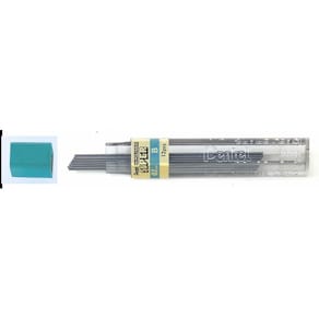 Stiftminer Pentel 0,7 mm sort, til stiftblyanter, 12 stk