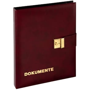 Dokumentenmappe PAGNA, weinrot
