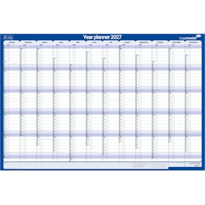 Jaarplanner Legamaster 2026, 1 persoon, 90x60cm, horizontaal