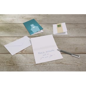 Weihnachtskarten-Set Sigel Cut-out style, 10 St.