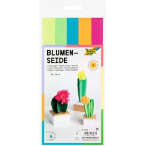 Blumenseide Folia, 50 x 70 cm, neon sortiert