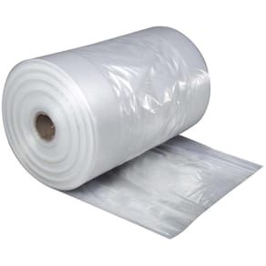 Rørfolie LD-PE 40 µm, 550 mm x 500 m, fødevaregodkendt, Ø76 mm