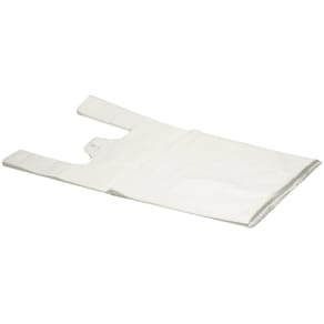 Bærepose HDPE 30 my, 300+2x75x550 mm, hvid, m. håndtag, 1000 stk