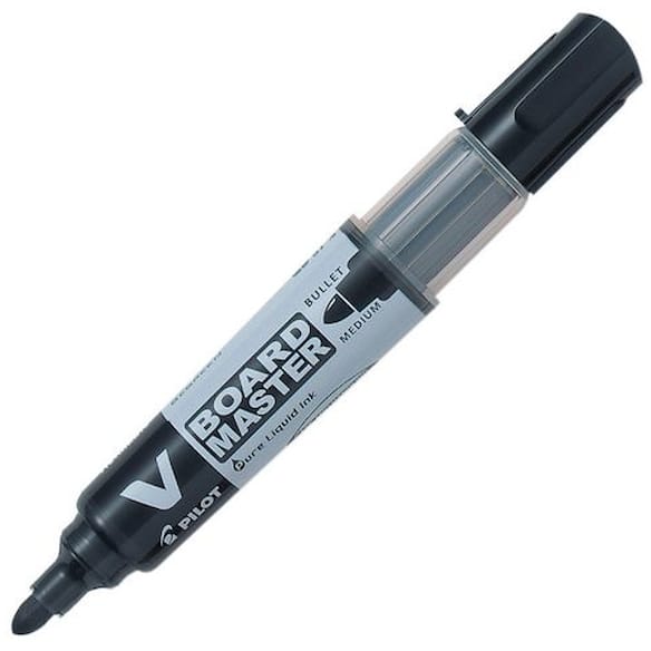 Whiteboardpenn PILOT V-Board M rund sort 10st