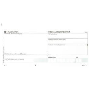 Standardblankett Laser Plusgiro, 250/kt