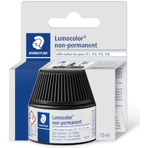 Feinschreibertinte STAEDTLER Lumocolor refill station, schwarz,