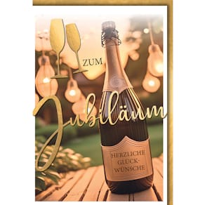 Jubiläumskarte, geprägt