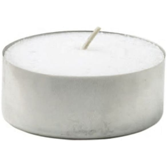 Telys DUNI 38mm 4t brenntid hvit (200)