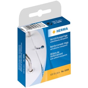 Verstärkungsringe HERMA, Ø12 mm, transparent, 500 St.