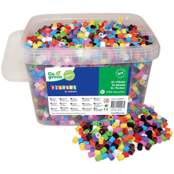 Perler PLAYBOX XL 10 farger mix (5 000)