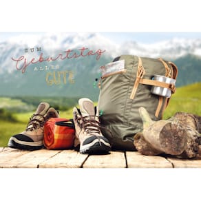 Geburtstagskarte SKORPION Wandern