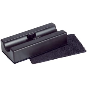 Reinigungsschwamm Sigel, mit Stiftehalter, magnetisch, schwarz, 1