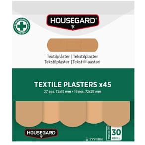 Plåster HOUSEGARD textil 2x45st