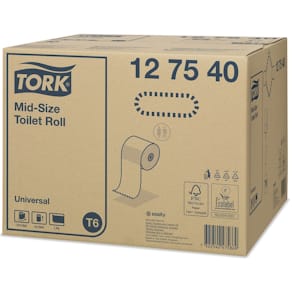 Toalettpapper Mid-Size T6, 1-lag, 27/FP