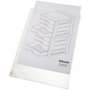 Showtas Esselte, geperforeerd, A3, PP, 85 micron, 50 stuks