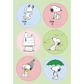 Sticker Braun + Company Snoopy Happy Day, bunt