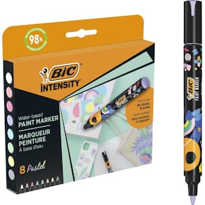 Paintmarker BIC Intensity, pastel, set van 8 stuks