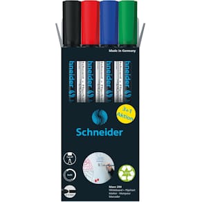 Whiteboardmarker Schneider Maxx 290, 3 + 1 gratis, assorti