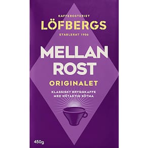 Kaffe LÖFBERGS Mellanrost brygg 450g