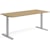 Skrivbord el 180x80 cm Ek/Silver
