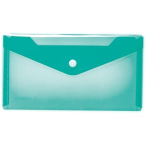 Brieftasche HERMA PP, DIN lang, transparent türkis