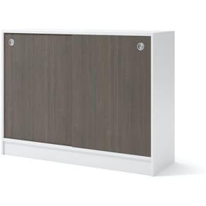 Skåp 1200x415x925 mm Vit/Mörk ask