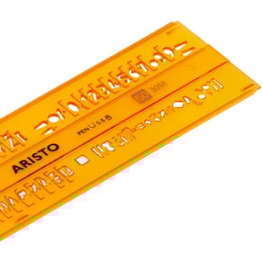 Schriftschablone Aristo Typ B, 5 mm, gerade