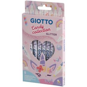 Faserschreiber Giotto Turbo Glitter, Candy Collection, 8er Etui
