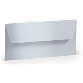 Briefumschlag Rössler Paperado, DL, Marble White metallic