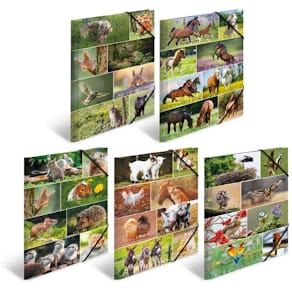 Sammelmappe HERMA Tierwelten, DIN A3, sortiert, 10 Stück