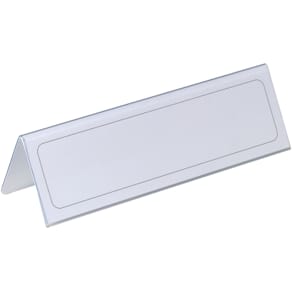 Tischschild Durable, 25 Stück, transparent, Kunststoff, 210 x 61/