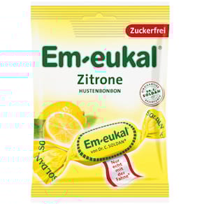 Hustenbonbons Em-eukal zuckerfrei, Zitrone