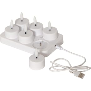 LED Värmeljus Charge 6-pack