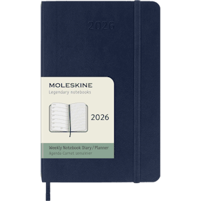 Classic Soft 12M Week Note Pocket Sapphire Blue 2026