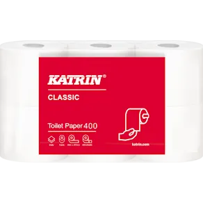 Toalettpapper KATRIN Classic 400ark, 2-lag, 42rl/fp