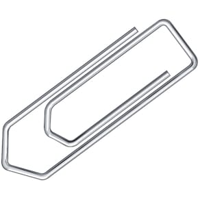 Büroklammern Q-CONNECT, 32 mm, verzinkt, 1000 Stück