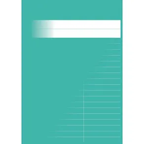 Gloshäfte A5 linjerat 8,5mm petrol