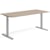 Skrivbord el 180x80 cm Vit ask/Silver